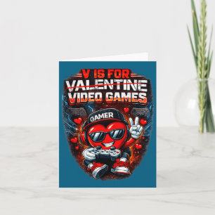 Für Videospiele Lustiges Valentins-Design Karte