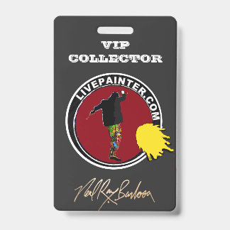 FÜR VIP-SAMMLER VON LIVEPAINTER NEAL BARBOSA ART AUSWEIS
