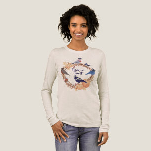 Für Vogelbeobachter: Trick oder Tweet Halloween Tri-Blend Shirt