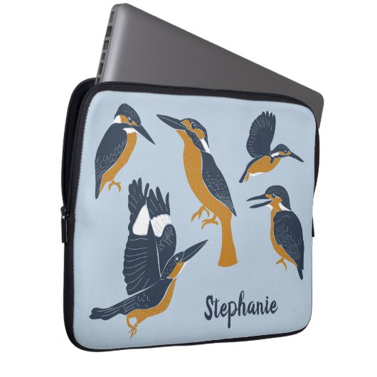 Für Vogelliebhaber Gemütliche Kingfisher Personali Laptopschutzhülle (Vorne Rechts)