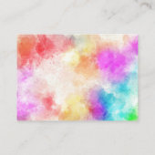 Für Wasserfarbkünstler Visitenkarte (Rückseite)