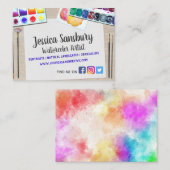 Für Wasserfarbkünstler Visitenkarte (Vorne/Hinten)