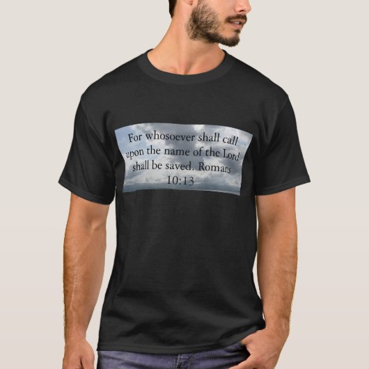Für whosoever fordert den Namen des Lords auf T-Shirt (Vorderseite)
