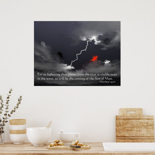 Für wie Blitze Poster (Küche)