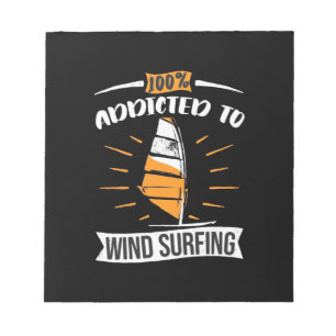 Für Windsurfen vorgesehen Notizblock