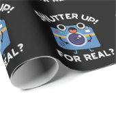 Für wirklich lustige Kameradokamera tauchen dunkle Geschenkpapier (Rolleneckpunkt)