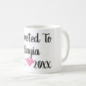 Für Yiayia Black & Pink Tasse (VorderseiteRechts)