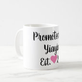 Für Yiayia Black & Pink Tasse (Vorderseite Links)