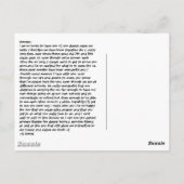 für Yosuke Postkarte (Rückseite)