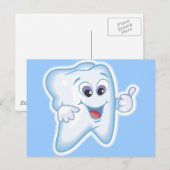 Für Zahnpflege! Postkarte (Vorne/Hinten)