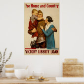 Für Zuhause und Country Victory Liberty Loan Poste Poster (Küche)