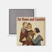 Für Zuhause und Land Magnet (Vorderseite/Rückseite)