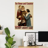 Für Zuhause und Land Poster (Heimbüro)