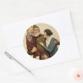 Für Zuhause und Land Runder Aufkleber (Umschlag)