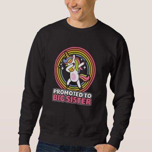 Für zukünftige große Schwester Unicorn Sweatshirt (Vorderseite)