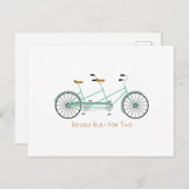 für zwei gebaut postkarte (Vorne/Hinten)