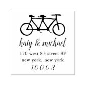 für zwei gebaut | Tandem-Rücksendeadresse Permastempel (Design)