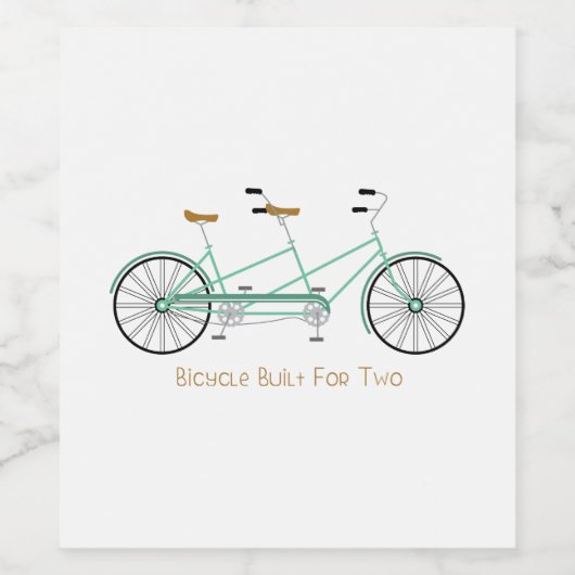 für zwei gebaut weinetikett (Einzelnes Label)