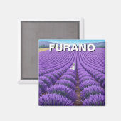 Furano Japan Lavender Fields Travel Magnet (Vorderseite/Rückseite)
