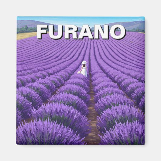 Furano Japan Lavender Fields Travel Magnet (Vorne)