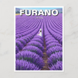 Furano Japan Lavender Fields Travel Postkarte