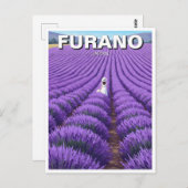 Furano Japan Lavender Fields Travel Postkarte (Vorne/Hinten)
