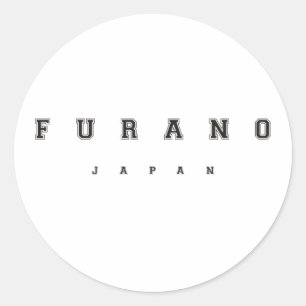 Furano Japan Runder Aufkleber