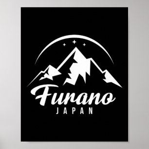 Furano Japan Ski Resort Snowboarden Poster
