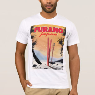 Furano Japanisches Reiseplakat. T-Shirt