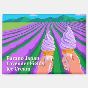 Furano Lavender Felder Eiscreme Japan Magnet