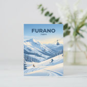 Furano Ski Resort Japan Postkarte (Stehend Vorderseite)