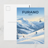 Furano Ski Resort Japan Postkarte (Vorne/Hinten)