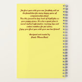 FurBaby's erstes Jahr A Journal Notizblock (Rückseite)