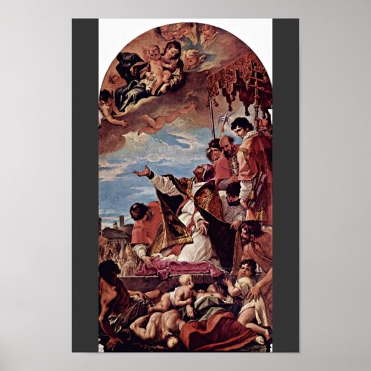 Fürbitte, Papst Gregor der Große (Die Pest) Poster (Vorne)