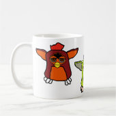 Furby Kiwi, Sherbet und Rooster Kaffeetasse (Links)