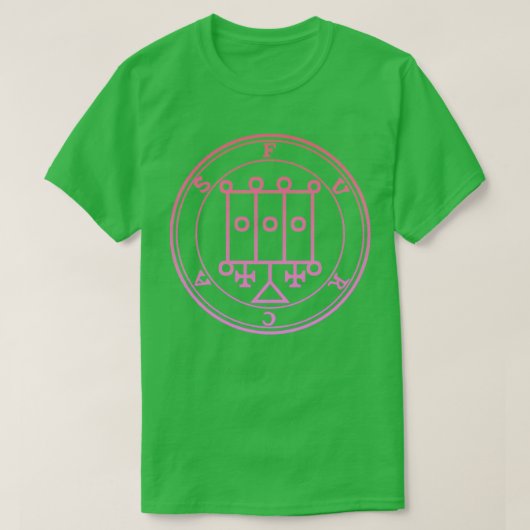 Furcas Sigil unterrichtet Astrologie und Rhetorik T-Shirt (Design vorne)