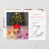 Furche und helle Haustiere 3 Foto Funny Ferienkart Einladung (Vorne/Hinten)