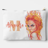 Furchless Fantasy Fantasy Fames Fire Quote Monogra Zubehörtasche (Rückseite)