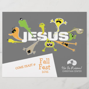 Furcht einflößender Jesus Flyer