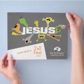 Furcht einflößender Jesus Flyer (Hand)