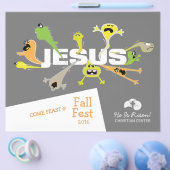 Furcht einflößender Jesus Flyer (Einzeln)