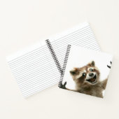 Furcht erregend glückliches Raccoon-Notebook Notizblock (Innenseite)