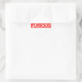 Furcht erregende Briefmarke Runder Aufkleber (Tasche)