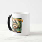 Furcht erregende Otter in Halloween-Kürbiskostüm Verwandlungstasse (Vorderseite Links)