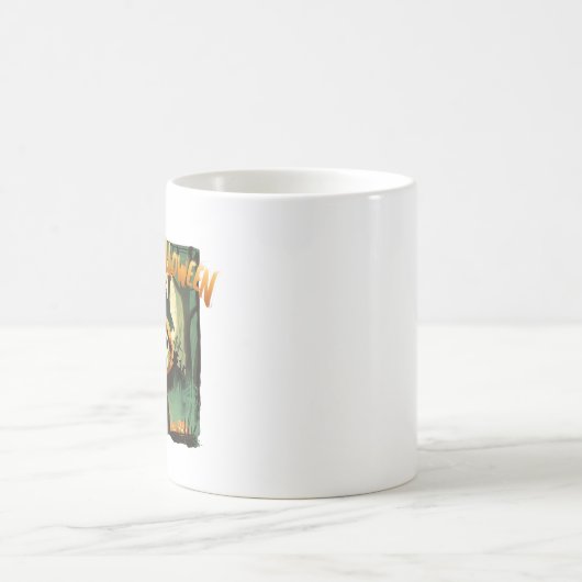 Furcht erregende Otter in Halloween-Kürbiskostüm Verwandlungstasse (Mittel)