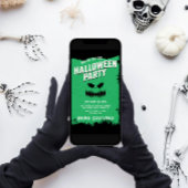 Furcht erregende Pumpkin-Face Halloween-Party Einladung