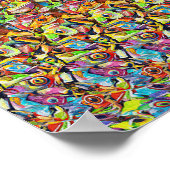 Furcht erregende Unbehagen - versteckter 3D-Druck Poster (Ecke)