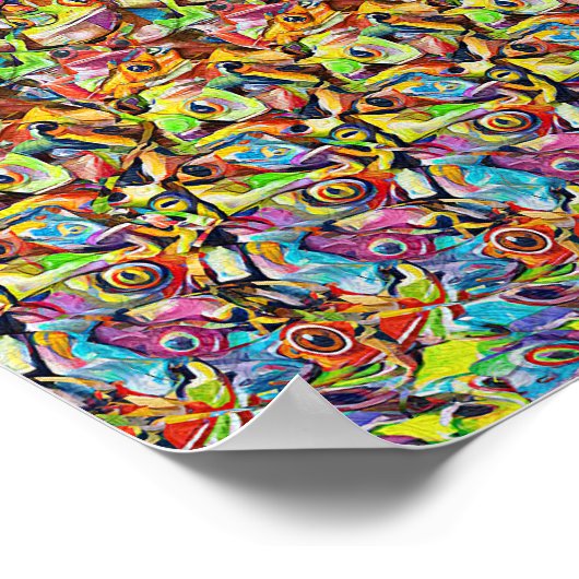 Furcht erregende Unbehagen - versteckter 3D-Druck Poster (Ecke)