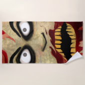 Furcht erregende Zombie Strandtuch (Vorderseite)