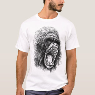 Furcht erregendes Gorillat-shirt T-Shirt